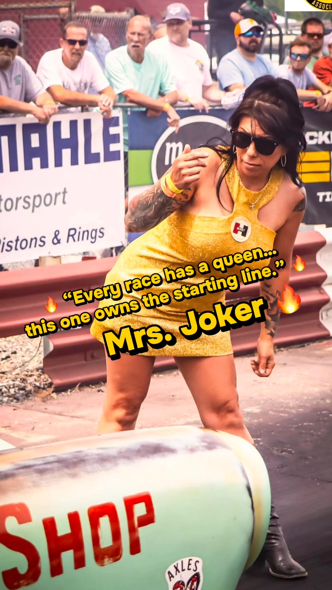 🏁 They came to see the race cars… but they stayed for Mrs. Joker