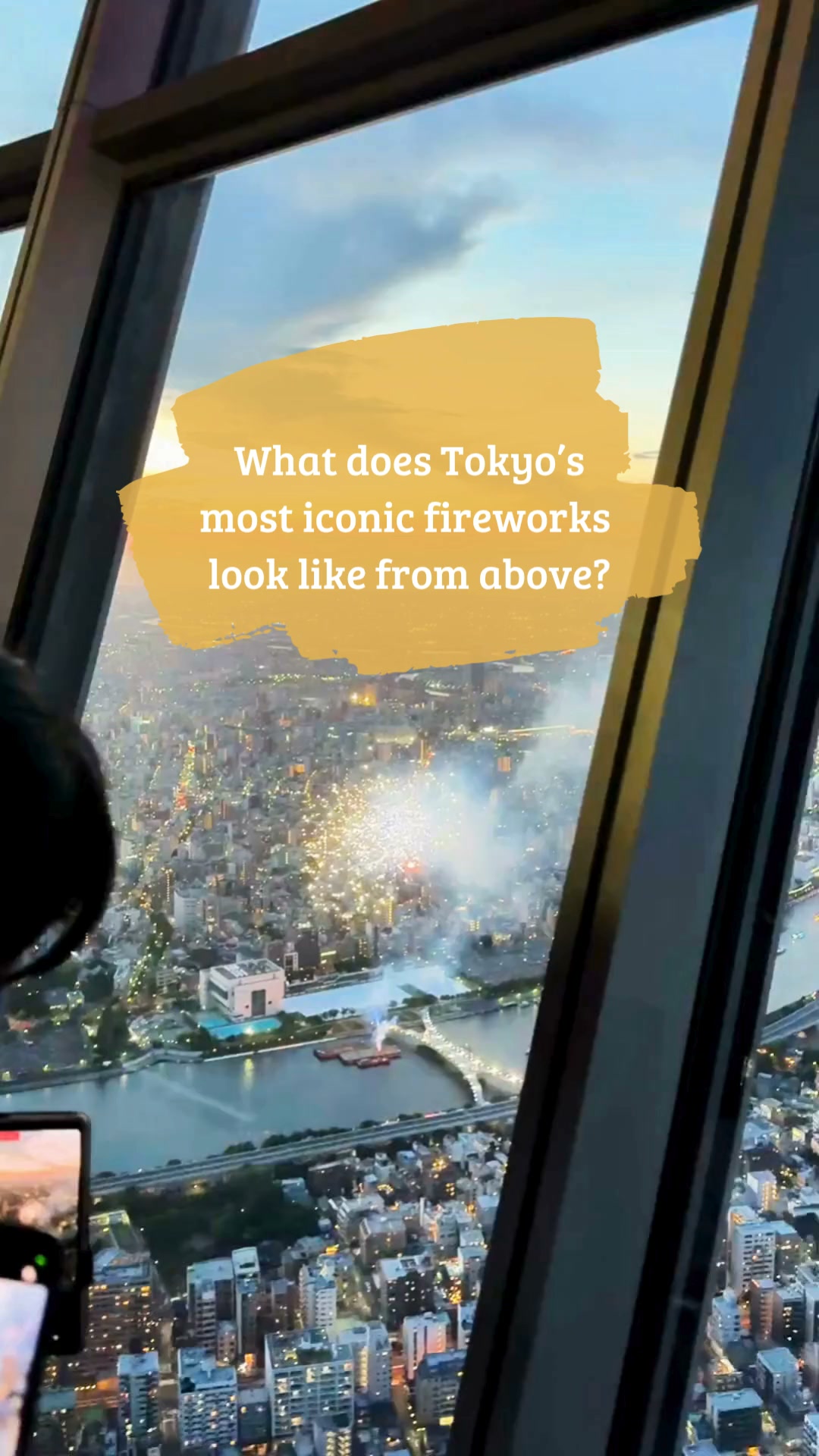 38灯　ROBIN アウトドア TOKYO SKYTREE×HANABI Fireworks from above Tokyo ✨ Watching the Sumida River Fireworks