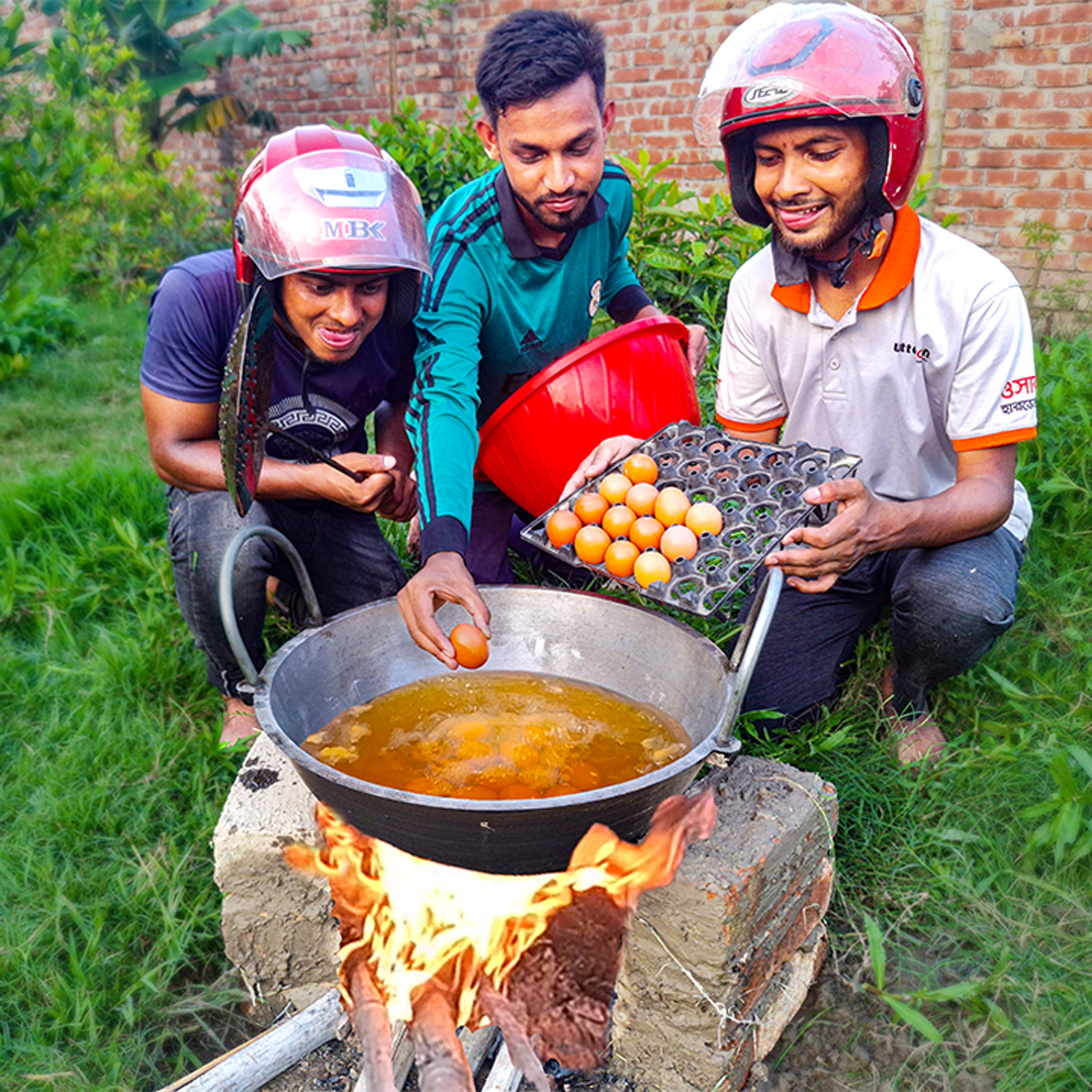 Delicious Fried Egg Masala Recipe | Egg Fry Cooking In Village | Tasty ...