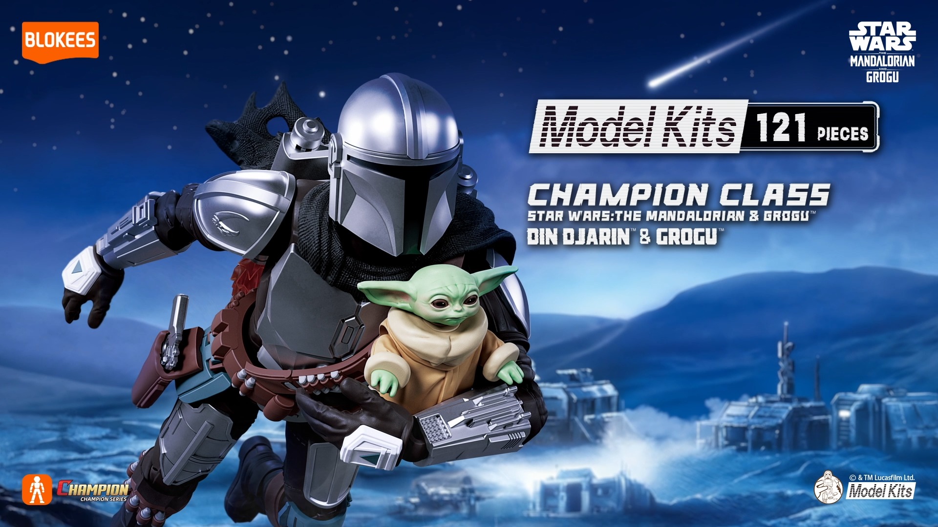 Blokees Champion Class Series - Star Wars: Din Djarin™ & Grogu™ is 
