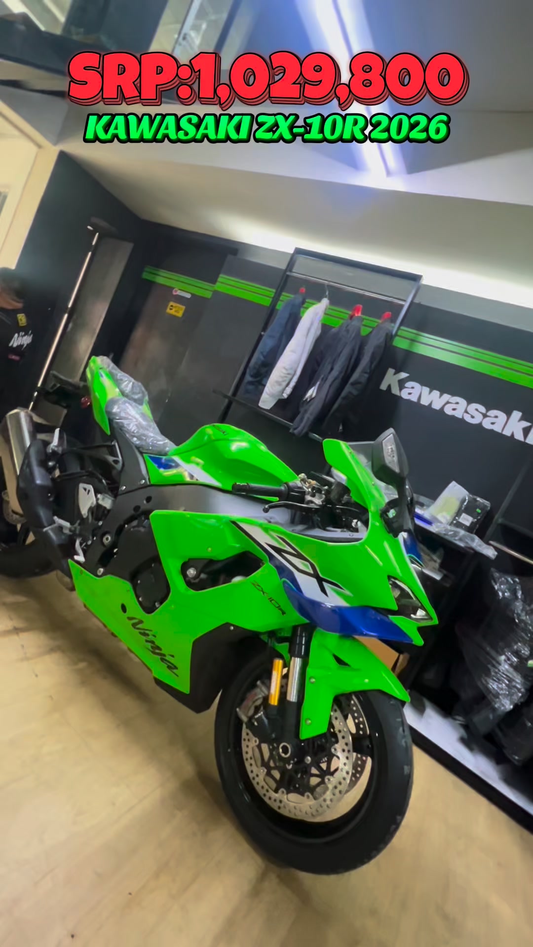 KAWASAKI ZX-10R 2026 SRP:1,029,800 For more Inquiries: ➡️JO-AN