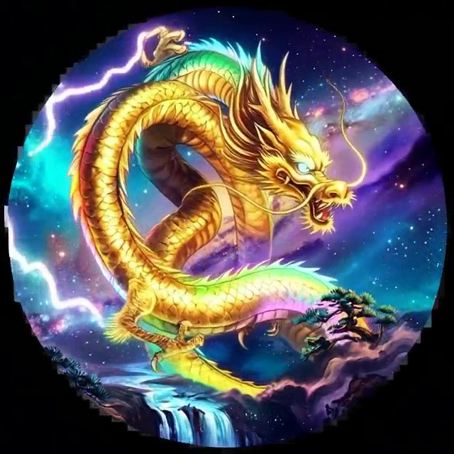 黄金色の神龍 昇龍する】 「ついに完成しました。黄金色に輝く龍神様