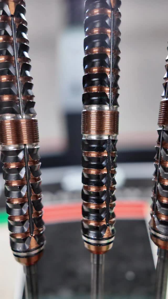Wolfram Trinity by @harrowsdarts. A premium 97% Tungsten dart at a