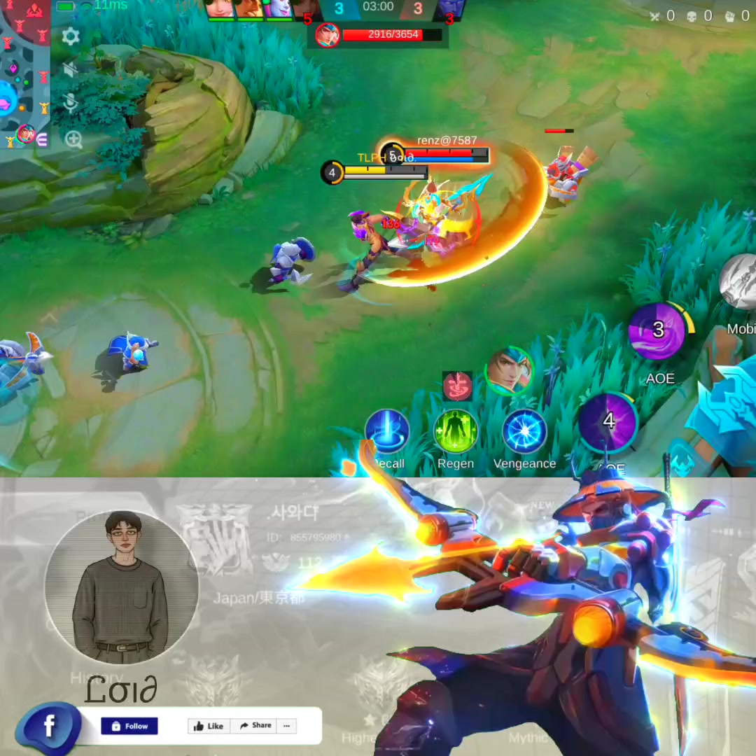 wan bi wan 😅 jk red ping pa #MobileLegendsBangBang #fypviralシ | Mᴜᴊɪ ...