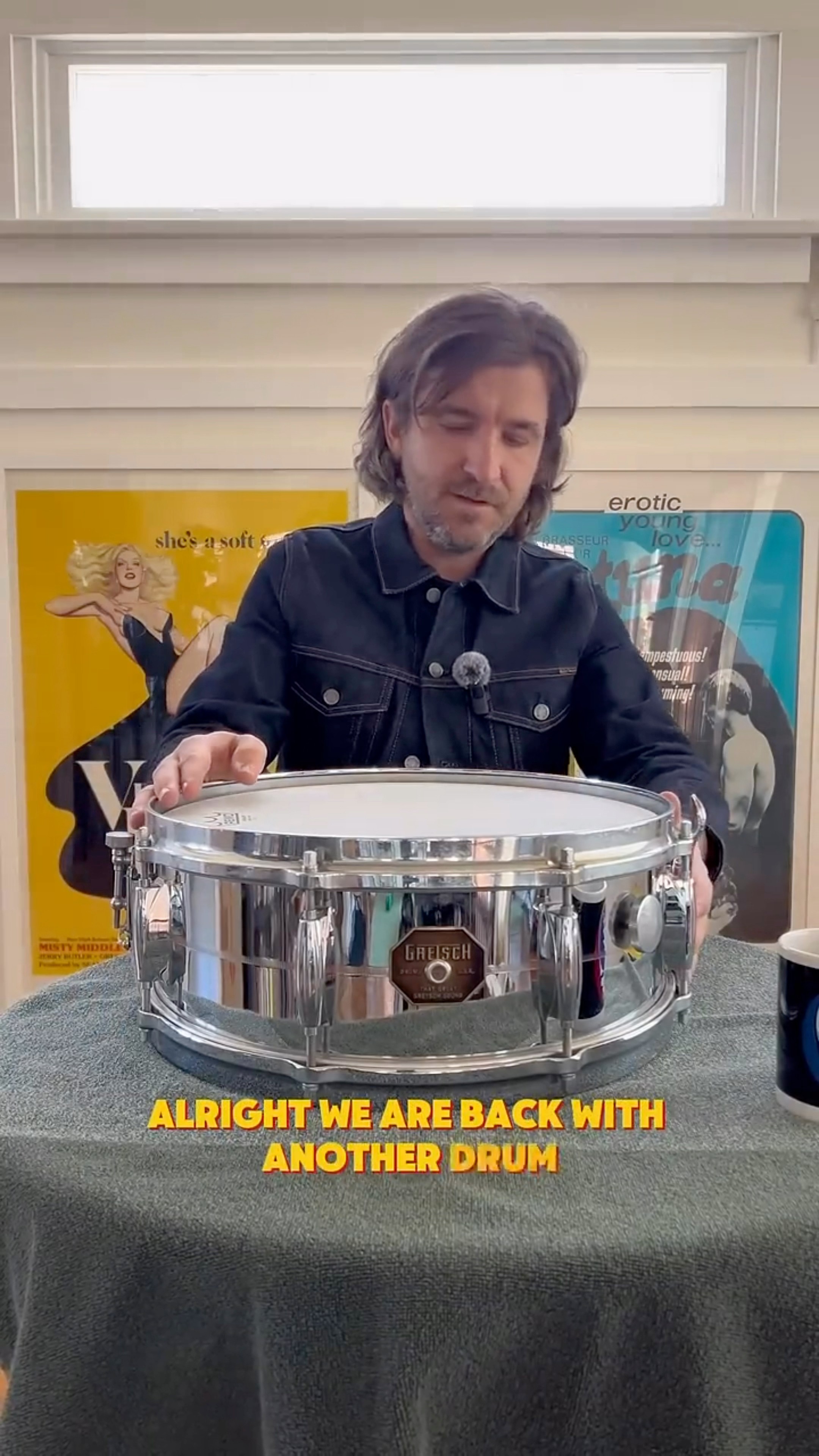 $349 Gretsch 13x6” Snare Drum. Barely used like new condition