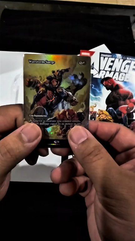 Magic: The Gathering x MARVEL Superheroes Warstorm Surge Promo
