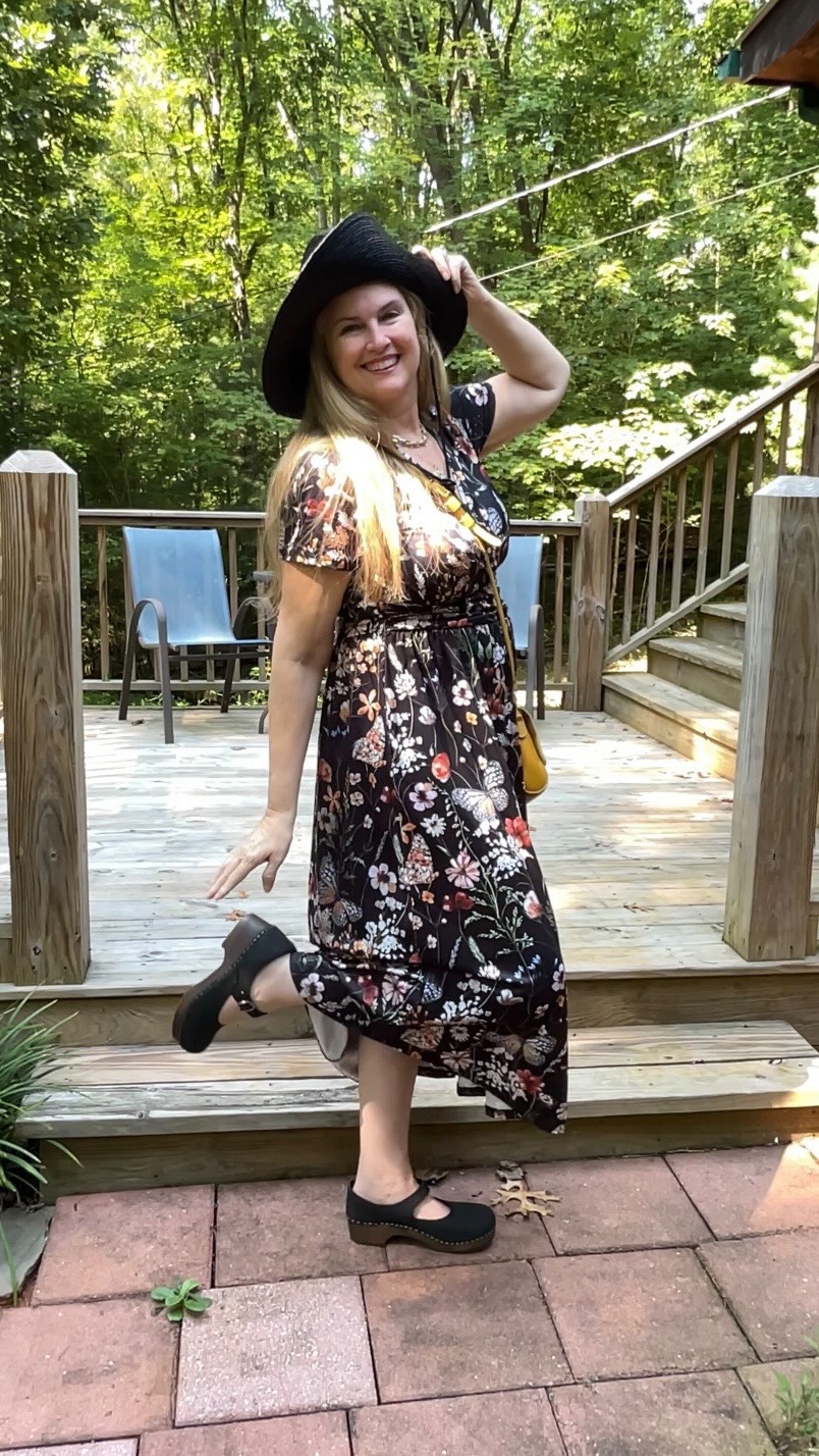 holiday black mini dress Josephine color: Pattern main image 1