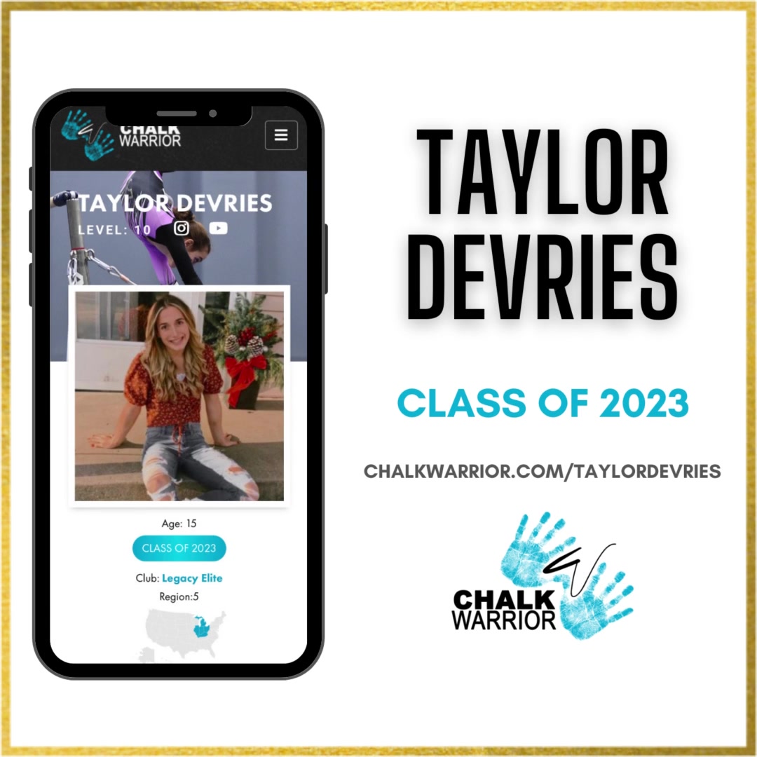 Check out the Official Gymnast Profile for Taylor DeVries (2023) of ...
