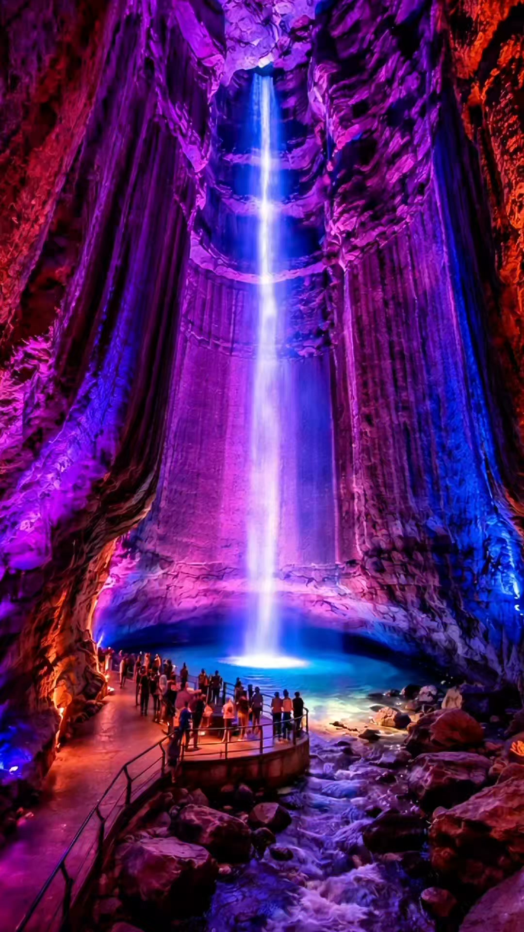This waterfall is 1,120ft below Lookout Mountain! ⛰️ Discover