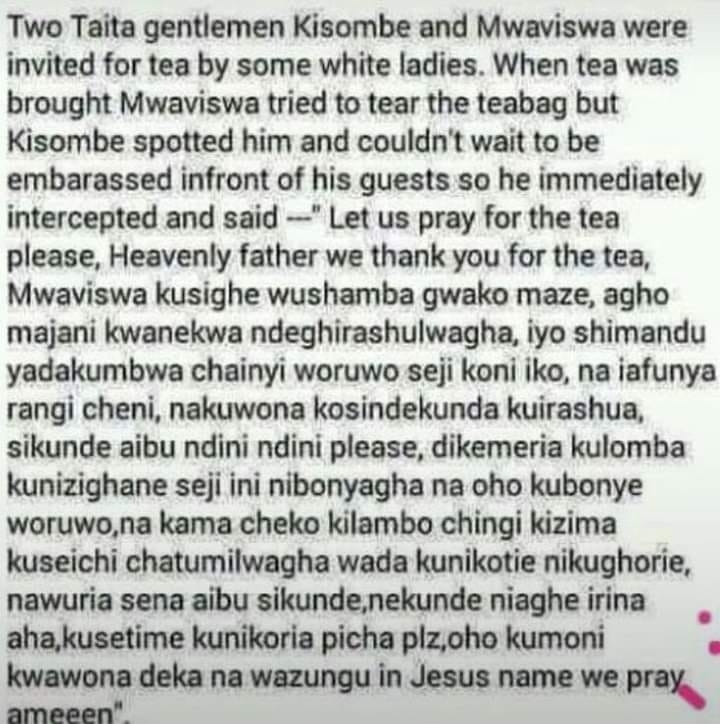 WANAKANDARASI WA TAITA TAVETA WAPINGA MATAMSHI NA KITENDO CHA BAADHI YA ...