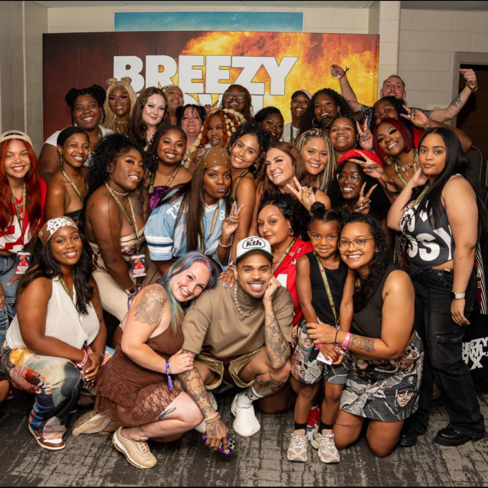 Breezy Bowl Hershey Mingle & Mingle VIP experience meeting Chris Brown