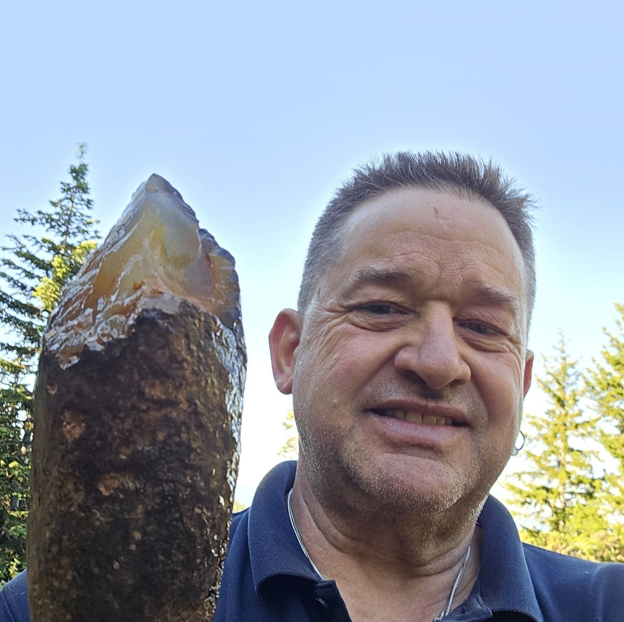 I decided to take a couple slices off the big chunk from last week ...