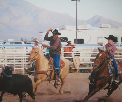 Glen Franklin won three tie down roping championships in three years ...