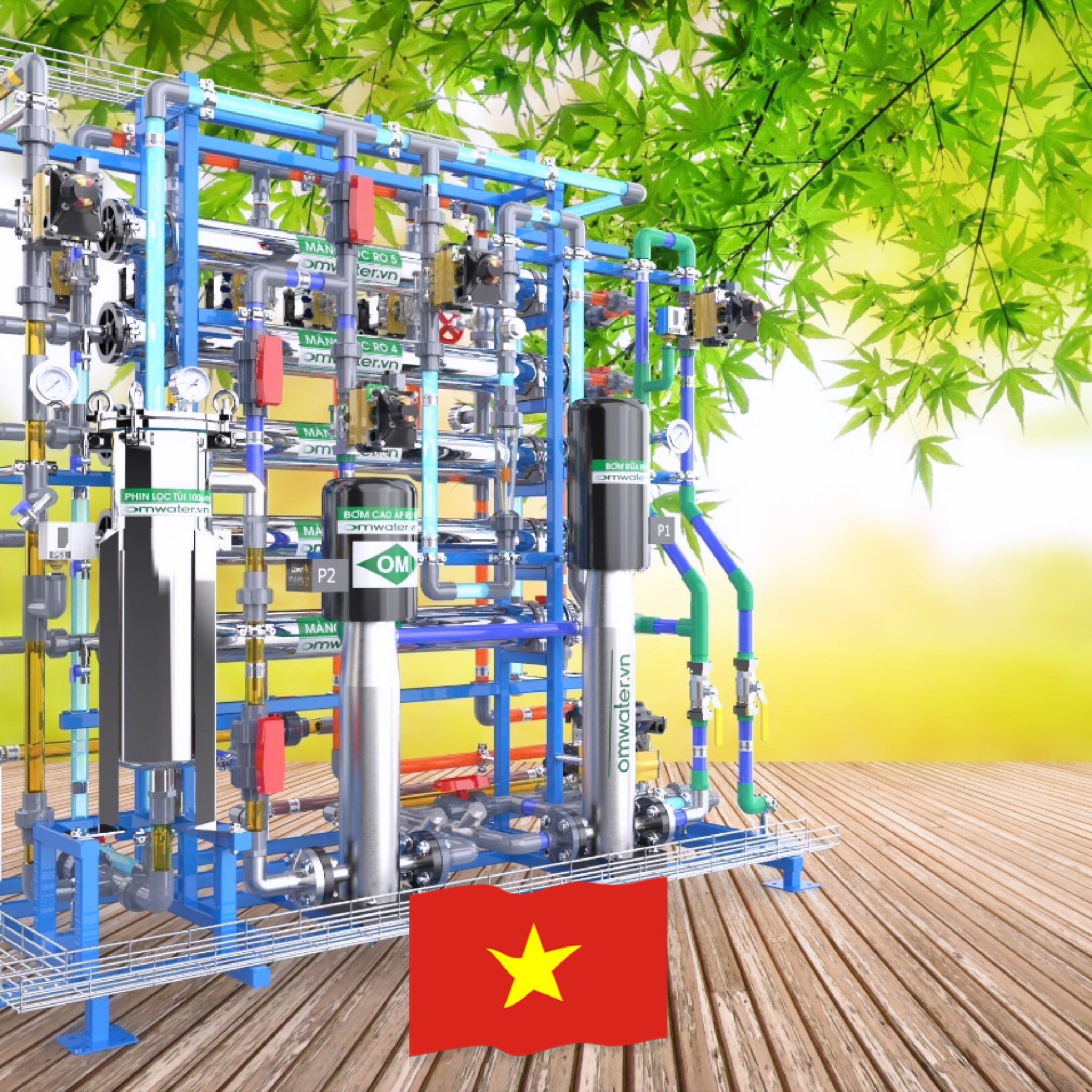 💧 2 m³/h Industrial RO System | 2-Stage 8040 + UF A 1:1 engineering 3D ...
