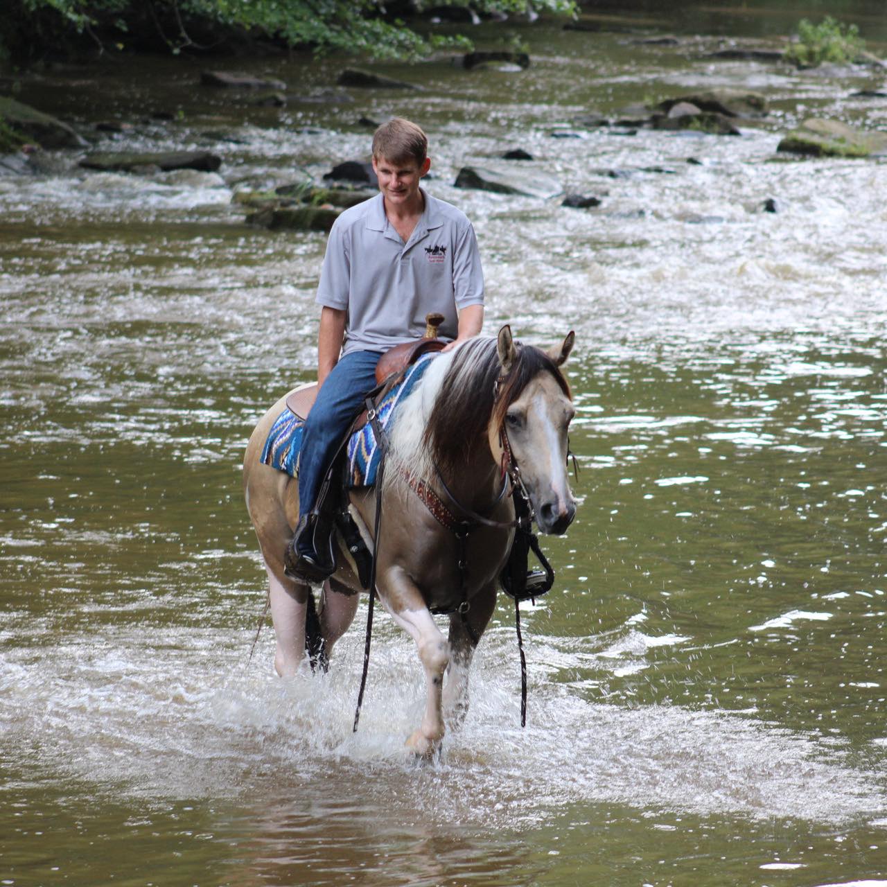 Justin Johnson put the first ride on Louie today. I honestly thought he ...