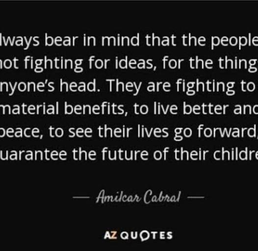 People must be excellent in the political space. The country needs to ...