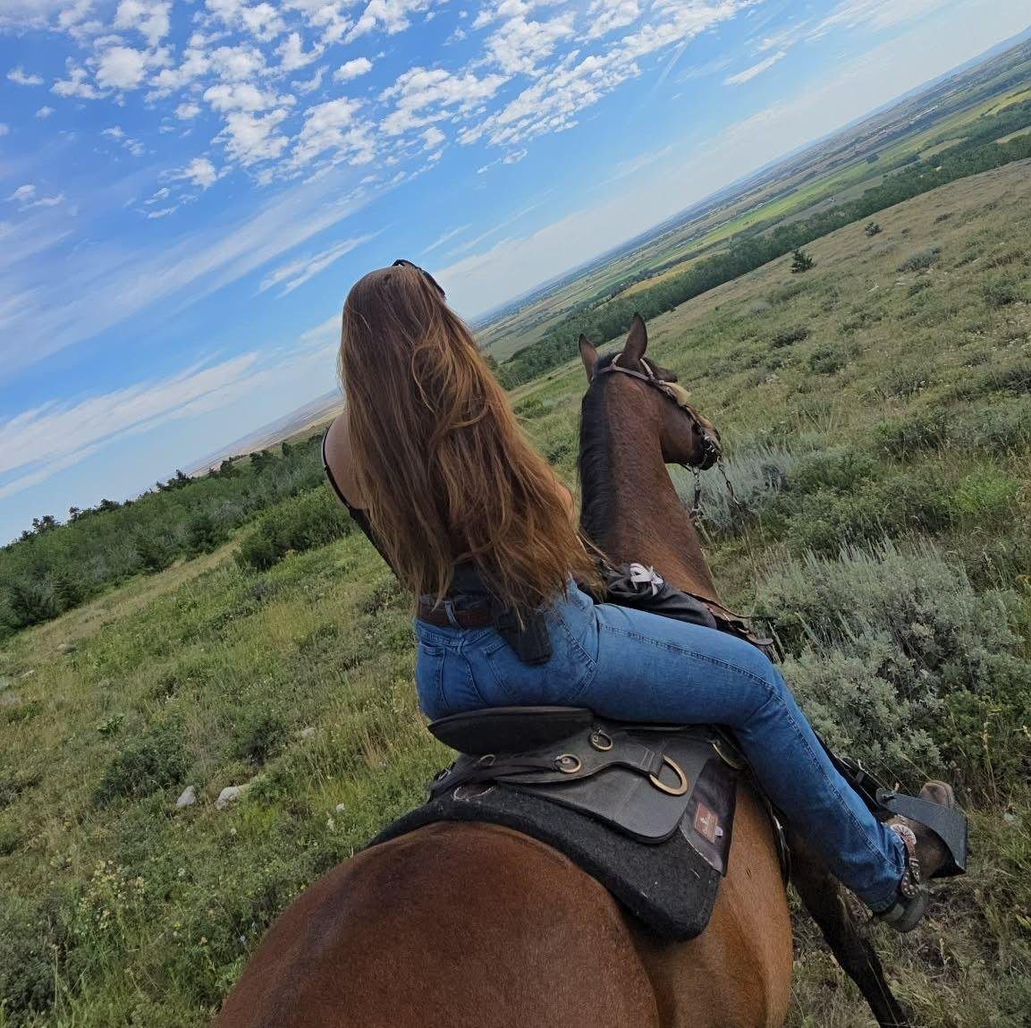pure joy! VC: Stevie Rae Bergstrom #horsepower #horsegirl #cowgirl # ...