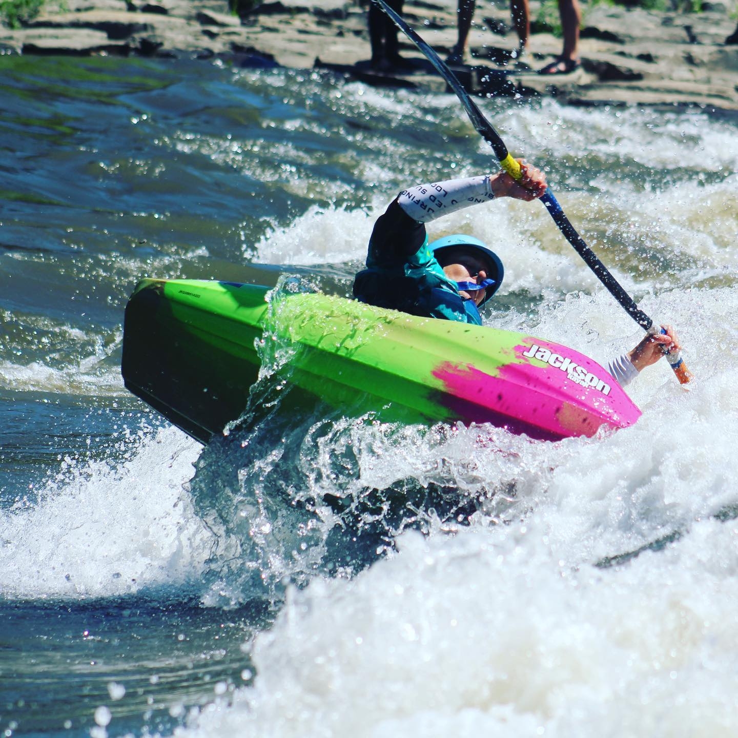 Badfish SUP - @hannah_rayj moving down the line on the Charles City 🌊 🤙 ...