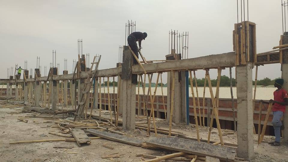 Installation of Columns starter bars | Sargwak Kurfa Nden