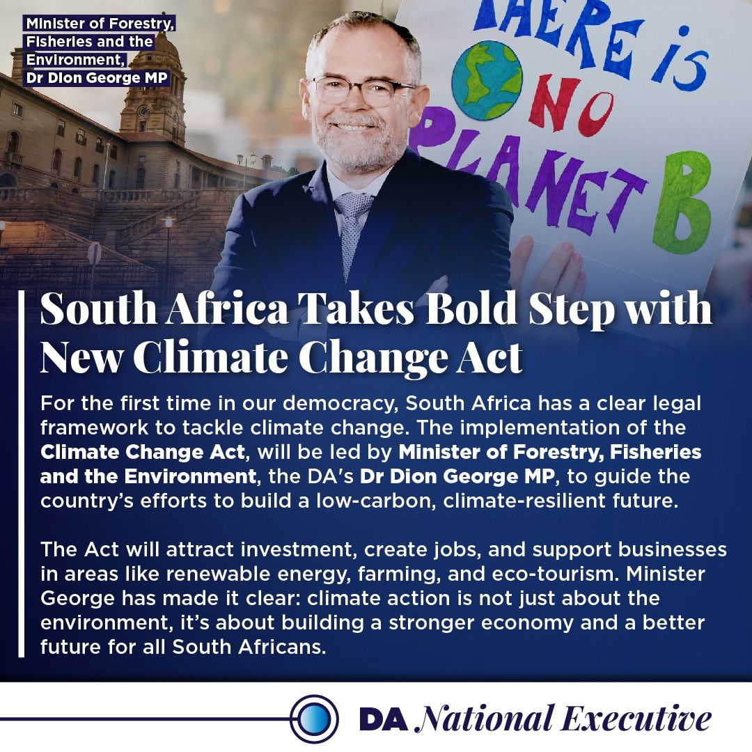 Democratic - 🌍 SA’s new Climate Change Act sets a bold path for a ...