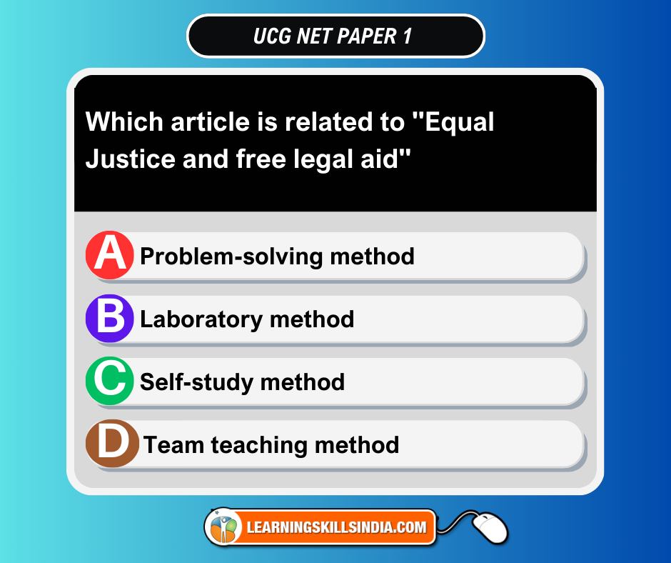 NTA UGC NET General Paper 1 - Which of the following methods of ...