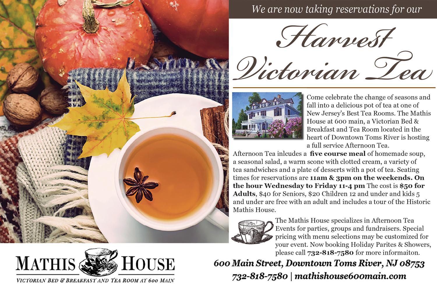 Mathis House a Victorian Bed & Breakfast and Tea Room at 600 Main ...