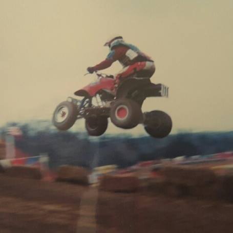 Douglas Shewfelt was flying around the track in his Tekno Nitro Buggy ...