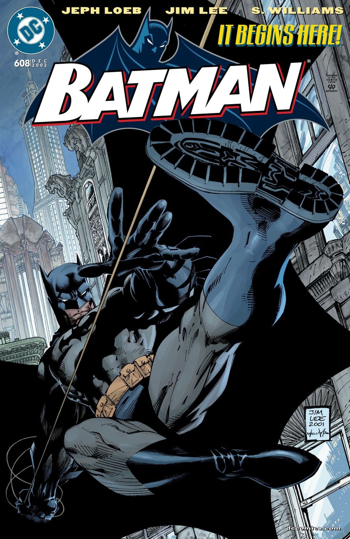 ⬅️🎨: Jim Lee, Scott Williams and Alex Sinclair, Batman 608