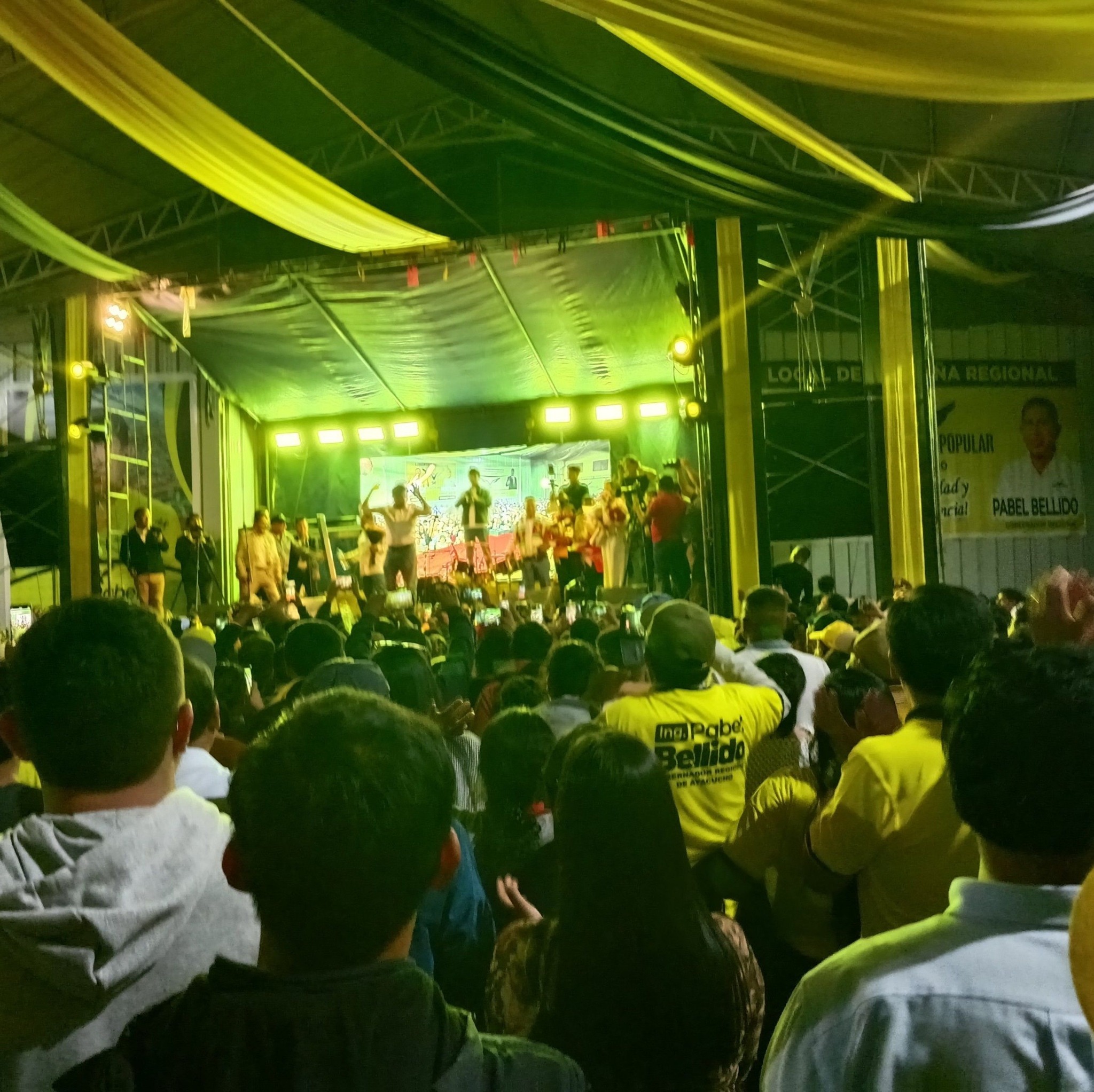 🟡⚫️#AYACUCHO #HUAMANGA GRAN CIERRE DE CAMPAÑA DE PABEL BELLIDO ...