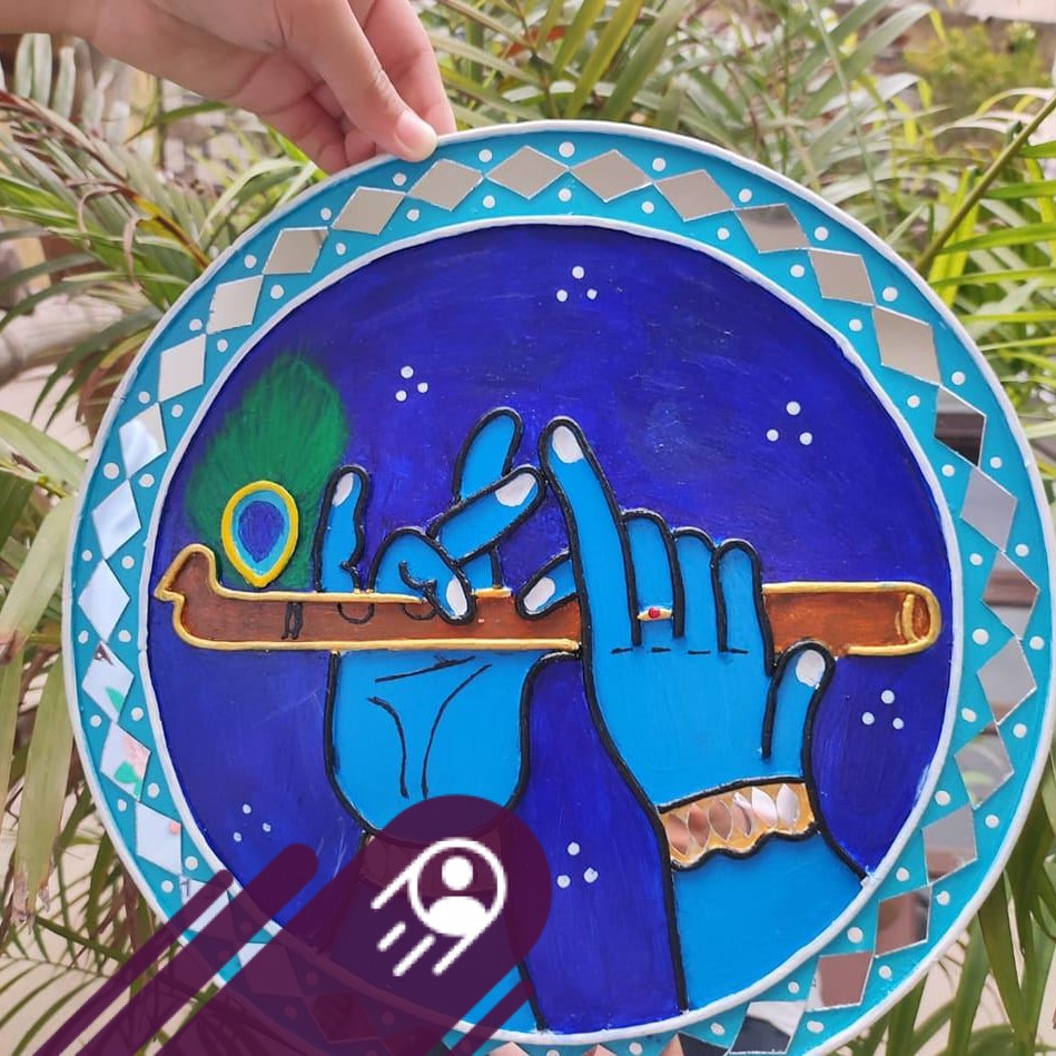 Let's make Mirror Mosaic Art Toran with me! Yes, YOU can make this ...