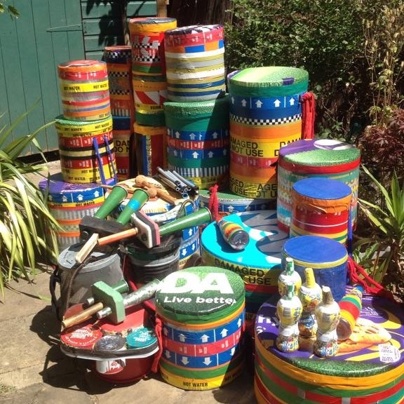 HOMEMADE INSTRUMENTS | Joost recently came across a box of drum ...