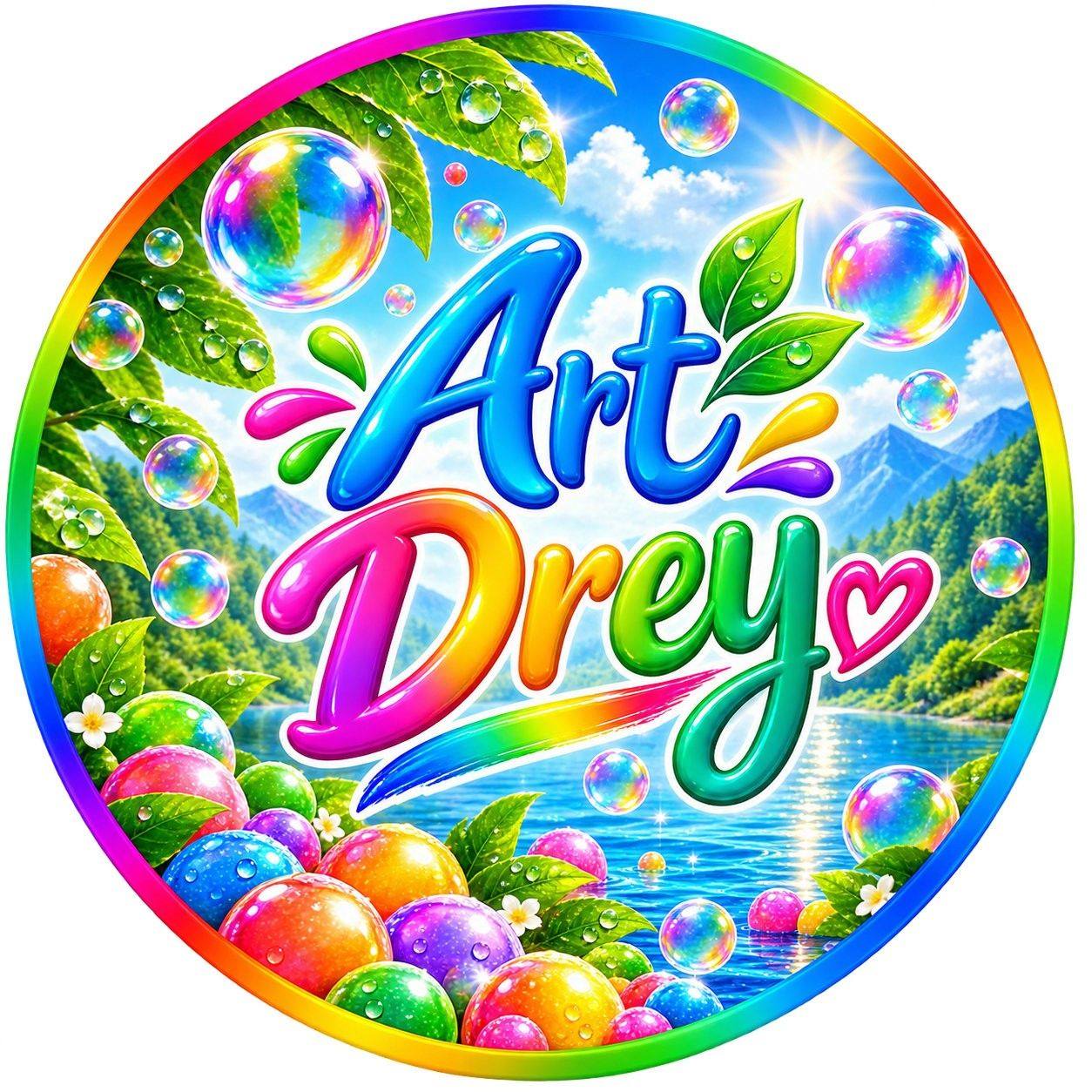 Cute Little Balls 🟡🔴🟢🤍 #asmr #satisfying #artdrew | Art Drey