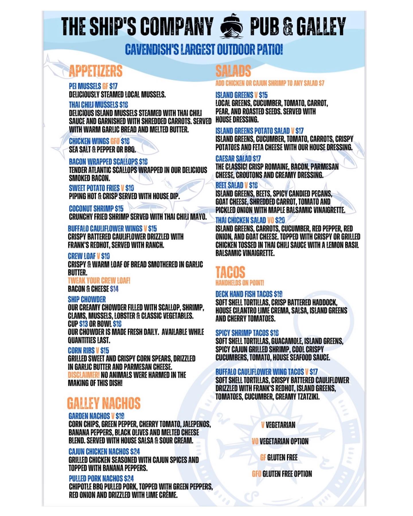 Check out our new menu... - The Ship's Company Pub & Galley | Facebook