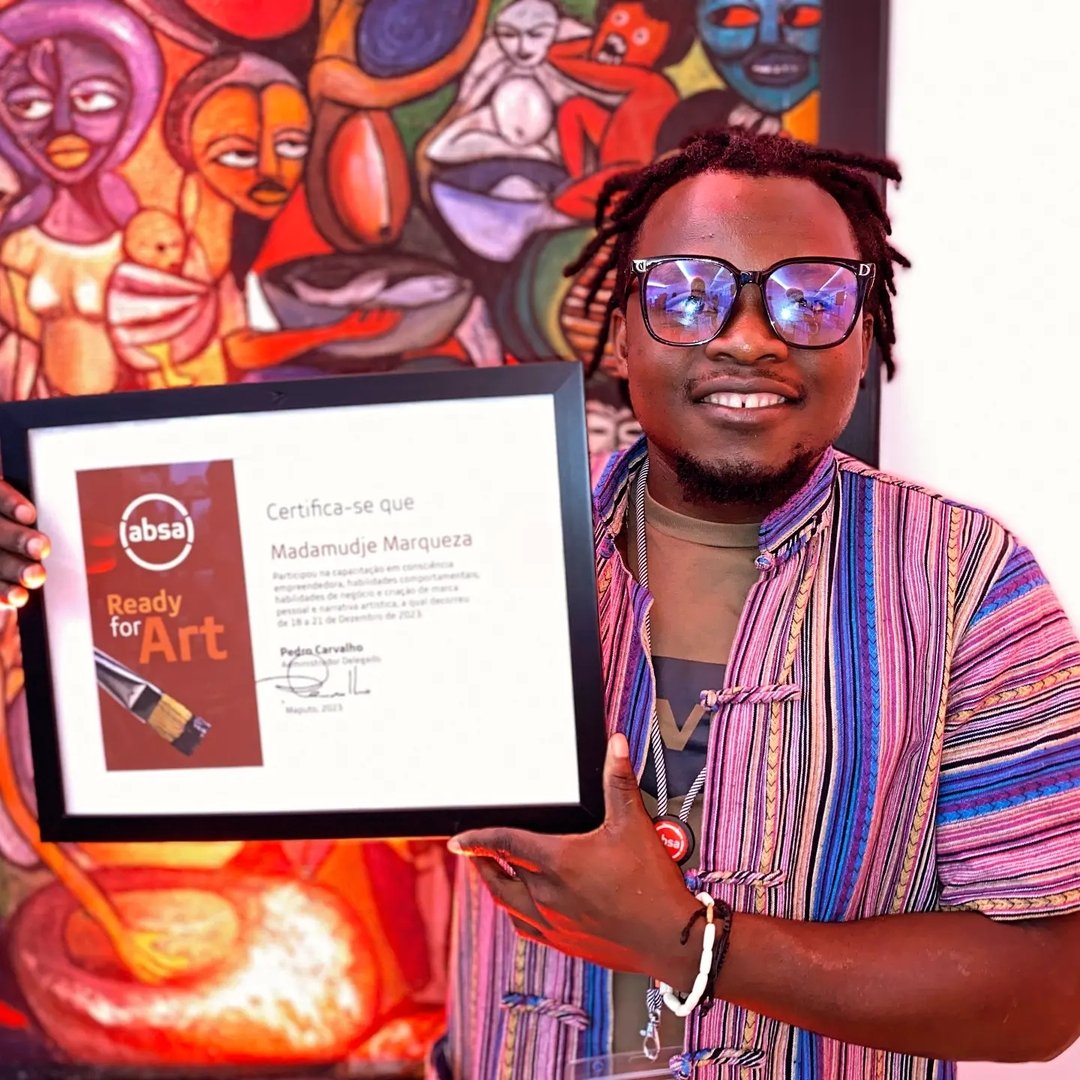 Absa - Mateus Sithole é artista plástico e autor de obras que retratam ...