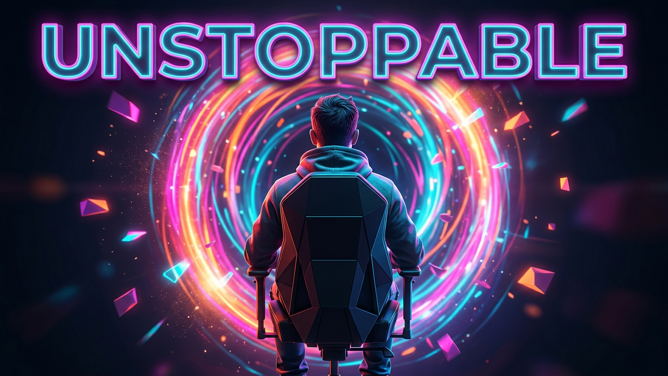Prompt: A cinematic, hyper-detailed photograph of a focused male tech ...