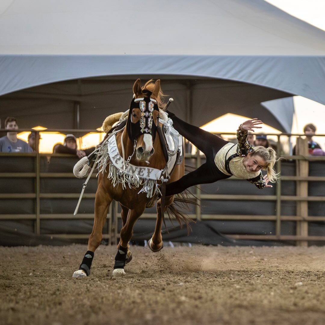Cortney Clabaugh Trick Riding