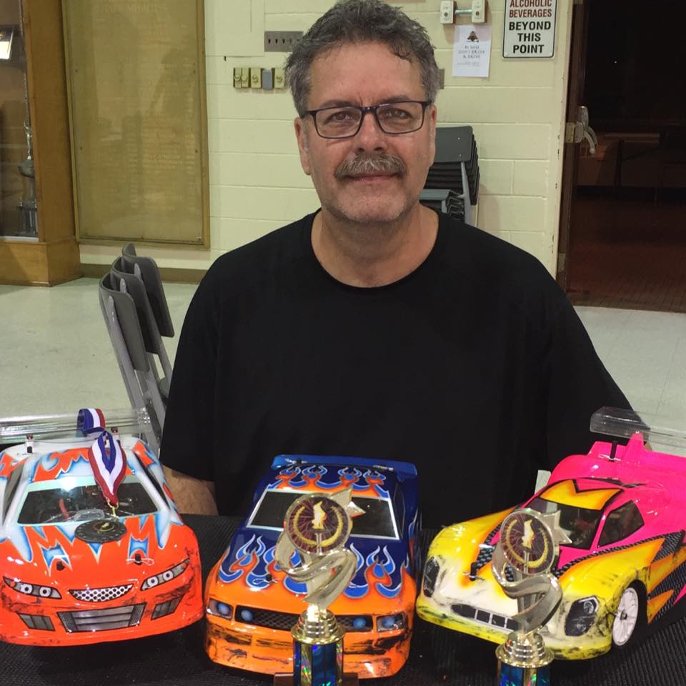 Douglas Shewfelt was flying around the track in his Tekno Nitro Buggy ...