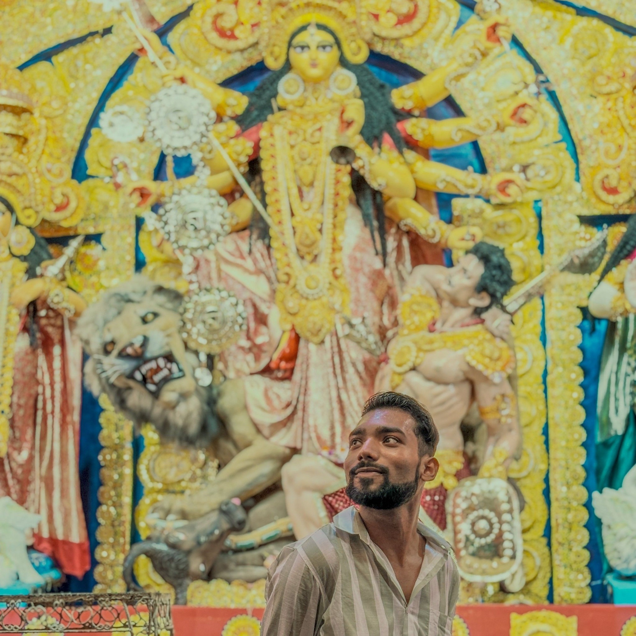 This pandal proves that art has no limits. . Theme : The philosophy of ...