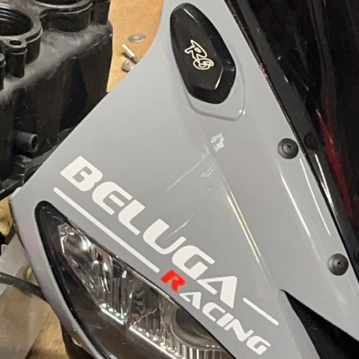 Steel plate ripped my shadow engine case | Facebook