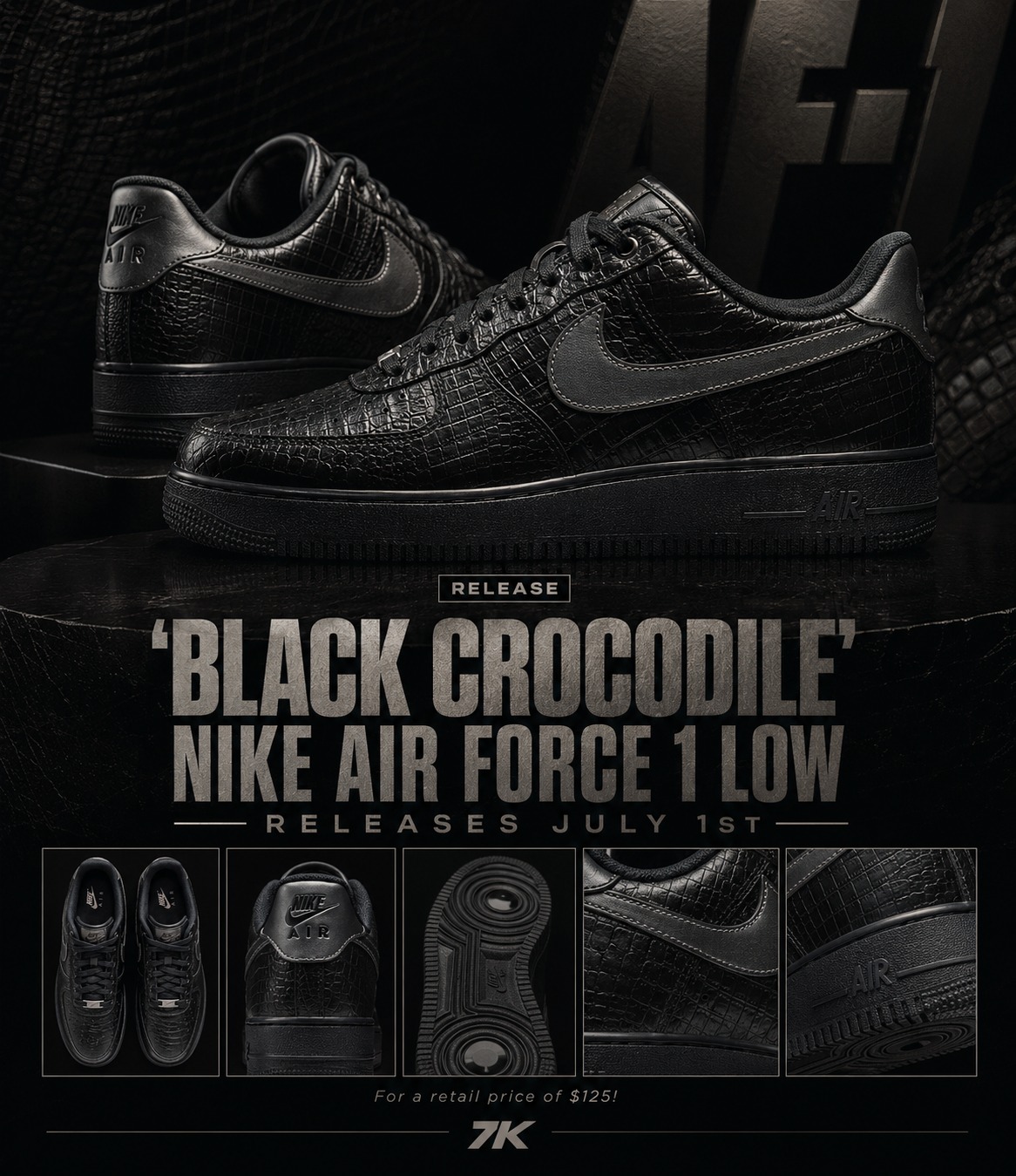 Nike is giving the Air Force 1 a slick luxury-style twist with the