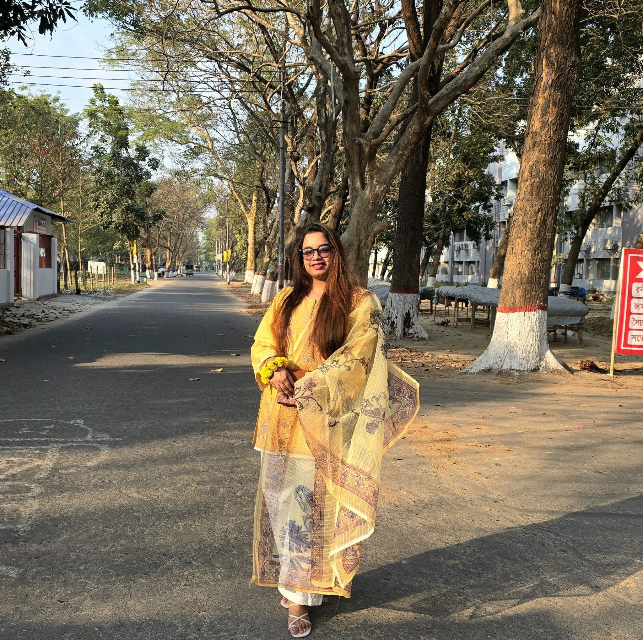 Shundor ekta orange color 🧡 | Fabric Fashionista