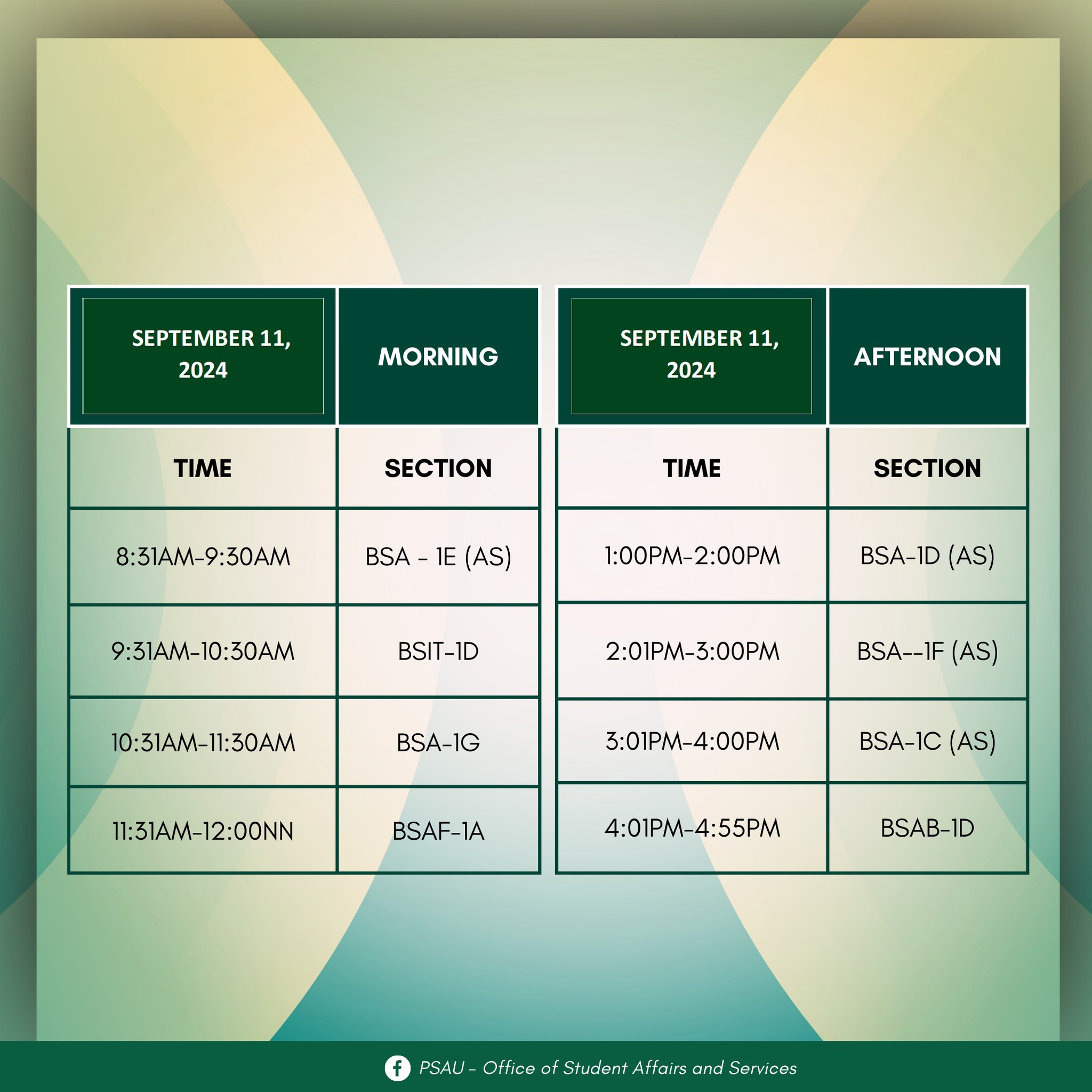 PSAU - Office of Student Affairs and Services | Magalang
