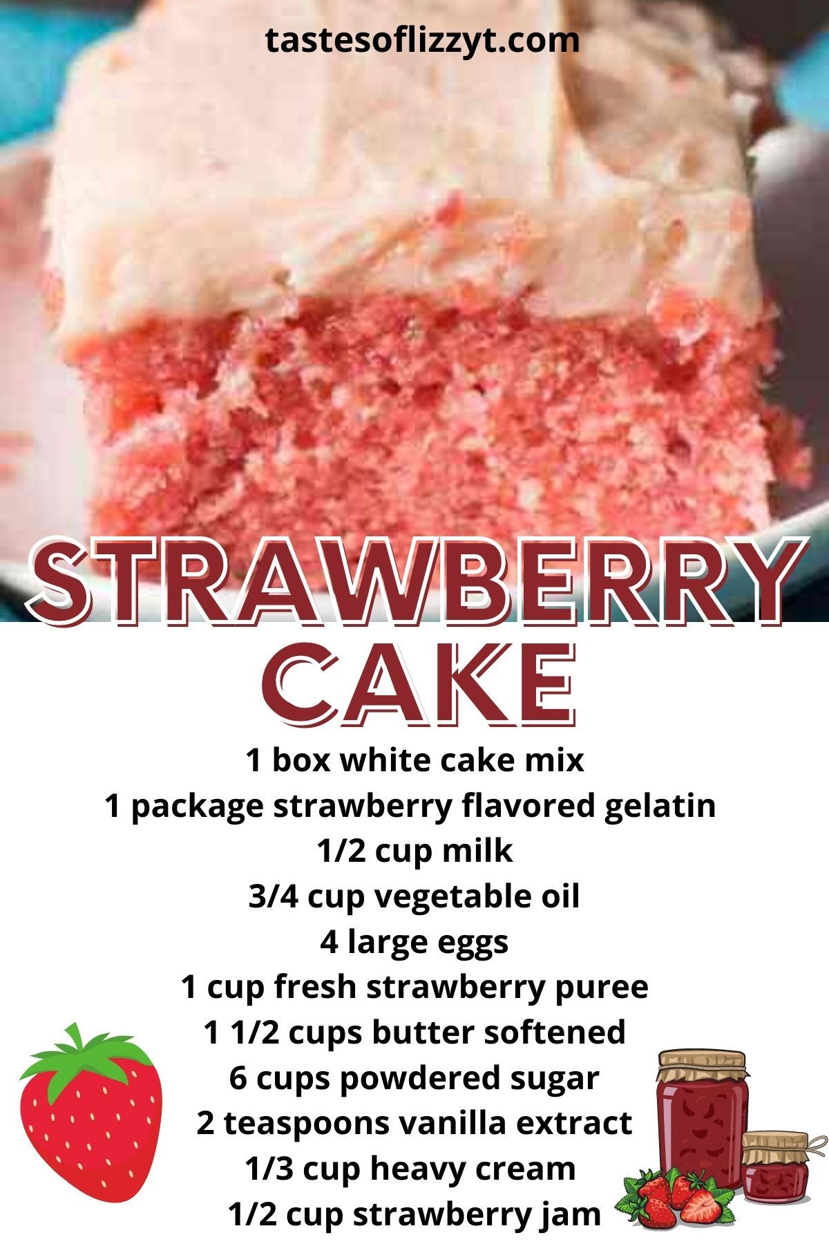 🍓 With instructions for a layer cake... - Tastes of Lizzy T | Facebook