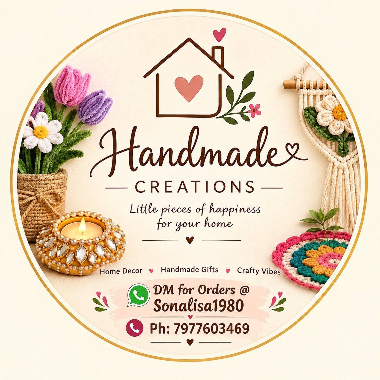 Creativity, love & handmade magic! ️🌸 Every creation is made with love ...