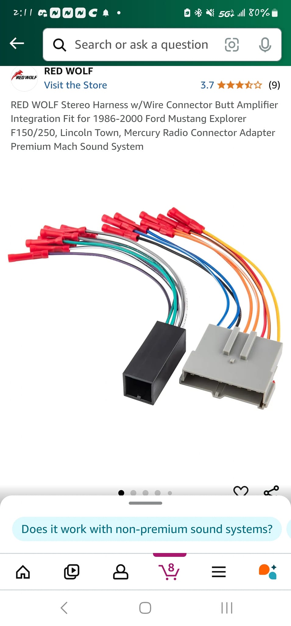 RED WOLF Amplifier Bypass Harness For 1998-2009 GM Trucks & SUVs - Bose System Compatible