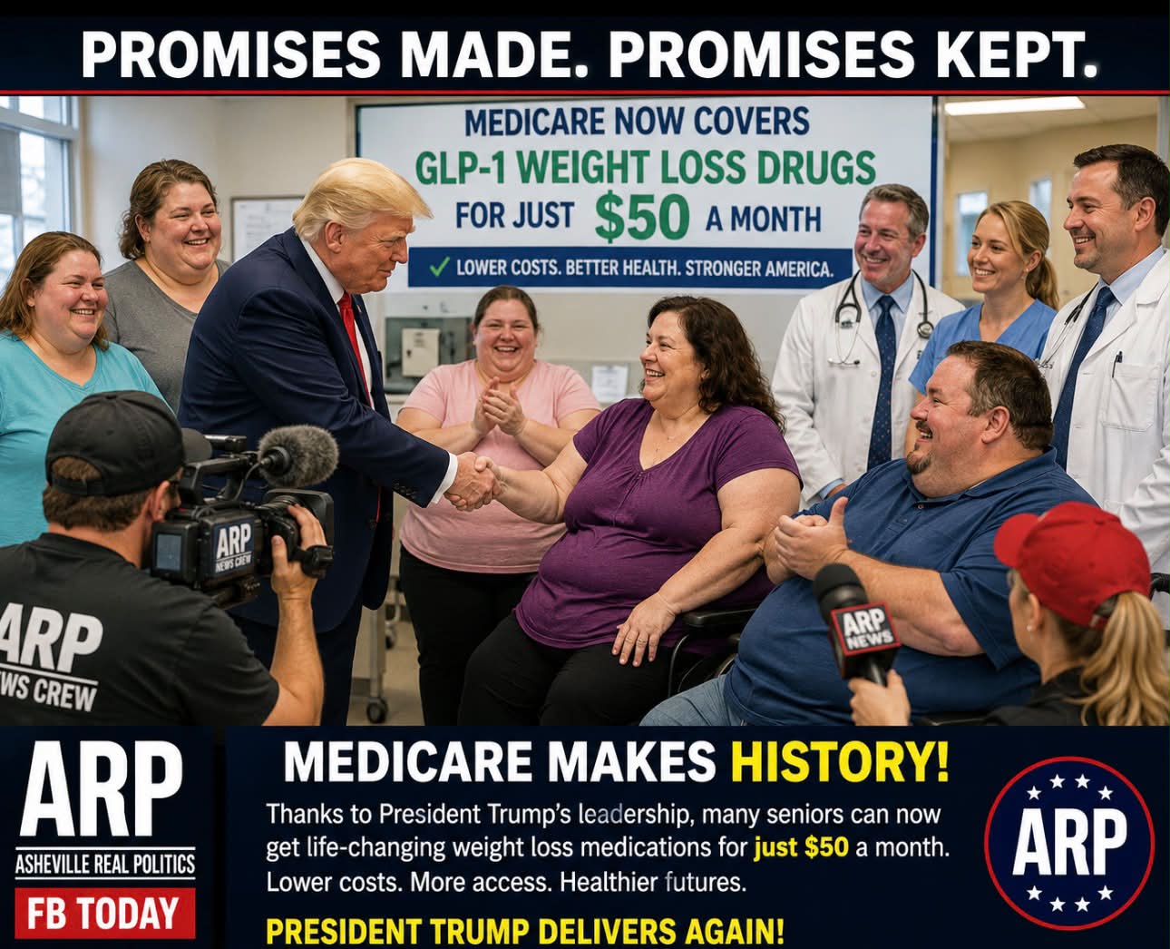 Despite the president's comments, patients say these medications have been life-changing, and their effectiveness cannot be ignored. Read more: https://www.huffpost.com/entry/trump-glp1-fat-drugs_l_6a5faddee4b06bbe43f4b2f7?ref=bffbhuffpost&ncid_tag 