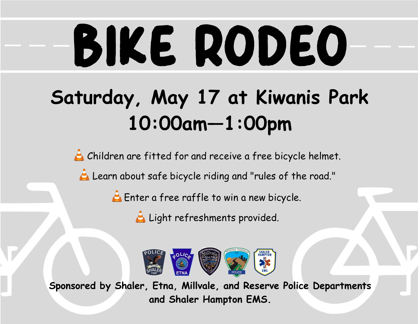 Shaler - Buckle up for a wheel-y good time! Shaler Township Police ...
