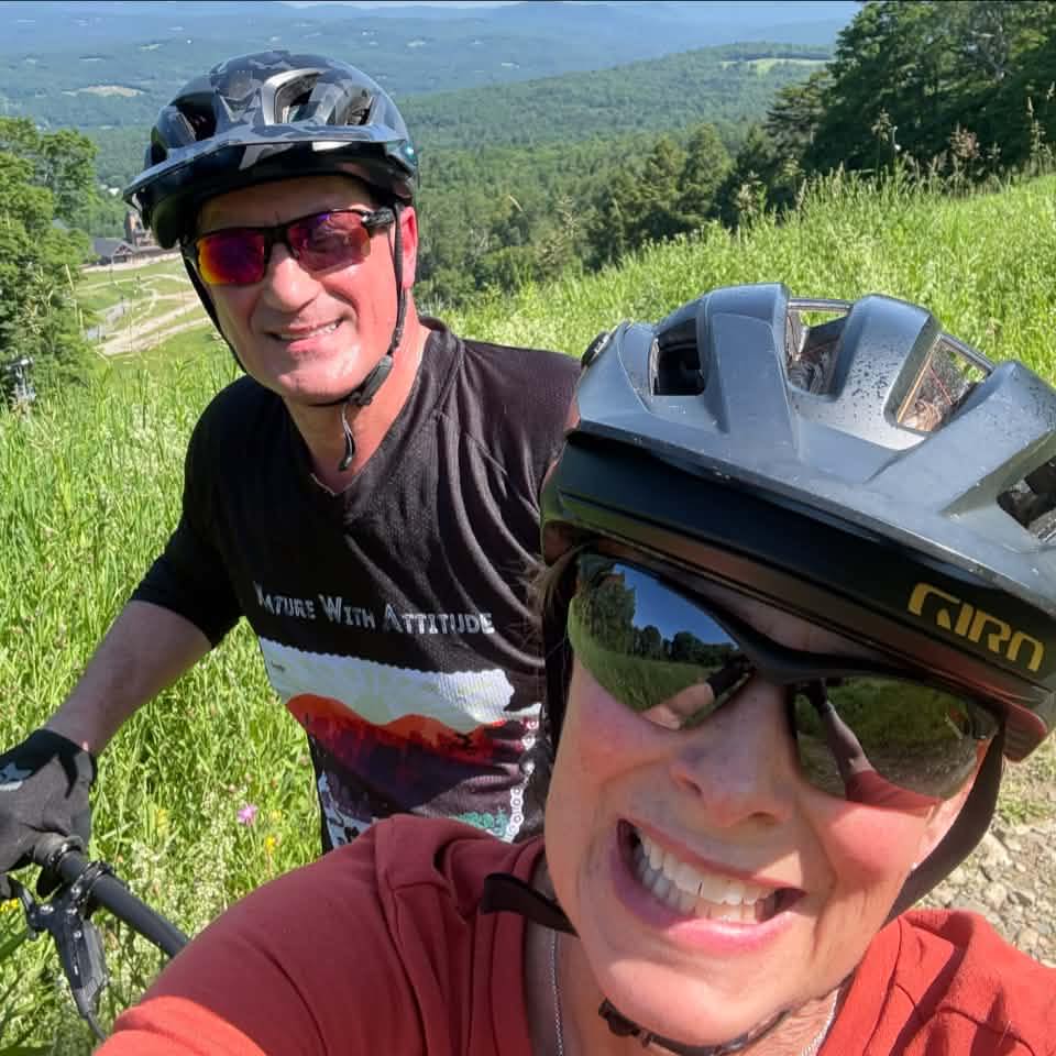 A Sunday afternoon at our Cabin in the Woods. Early morning mtn bike ...