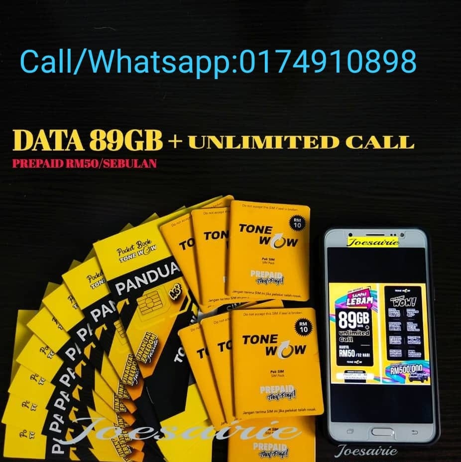 Tone Wow Simkad Prepaid line Digi