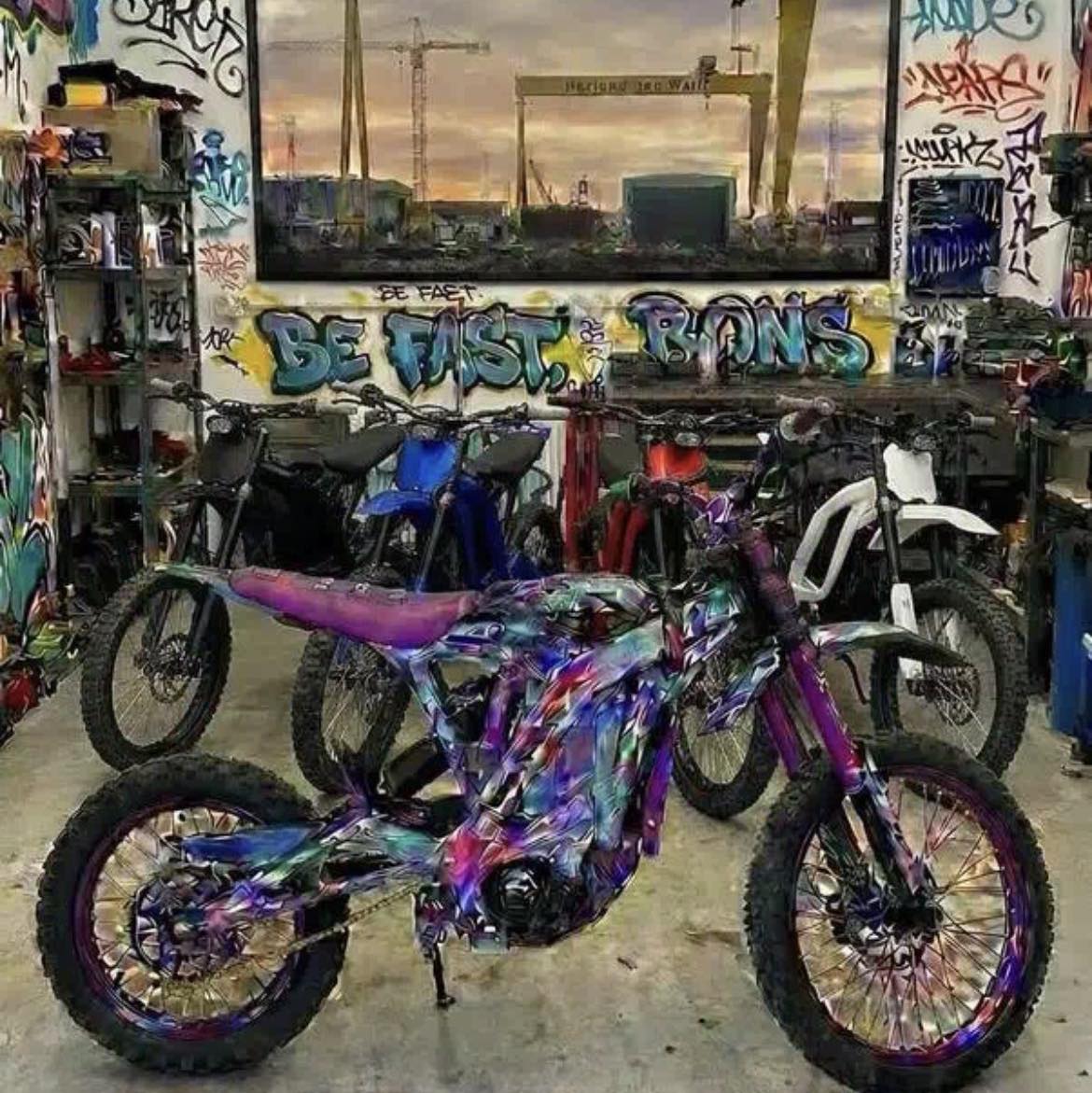 One picture before the stickers #surron #anotherstikerkit # ...